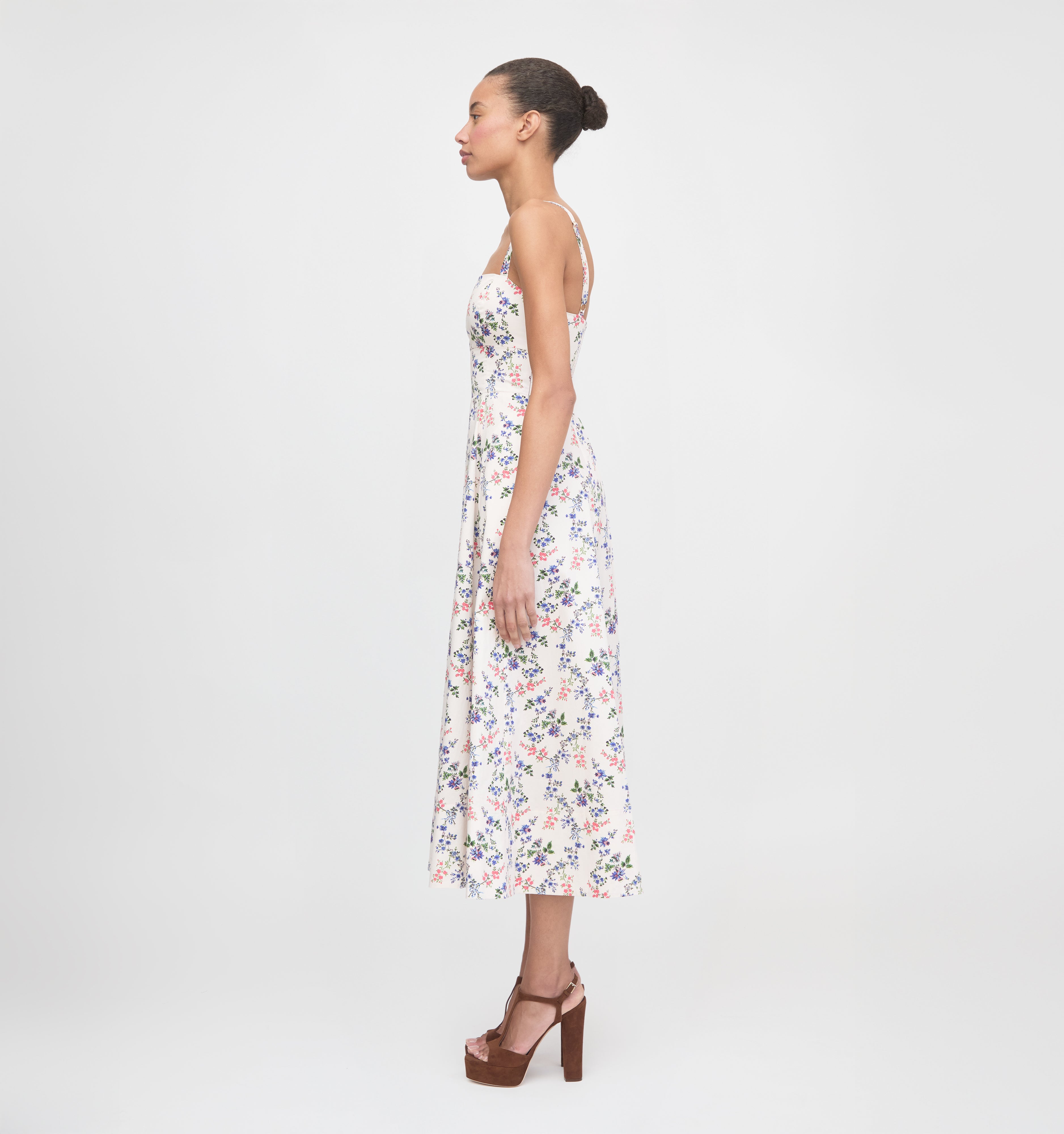 The Margot Dress - Pink Scallop Bow Chintz