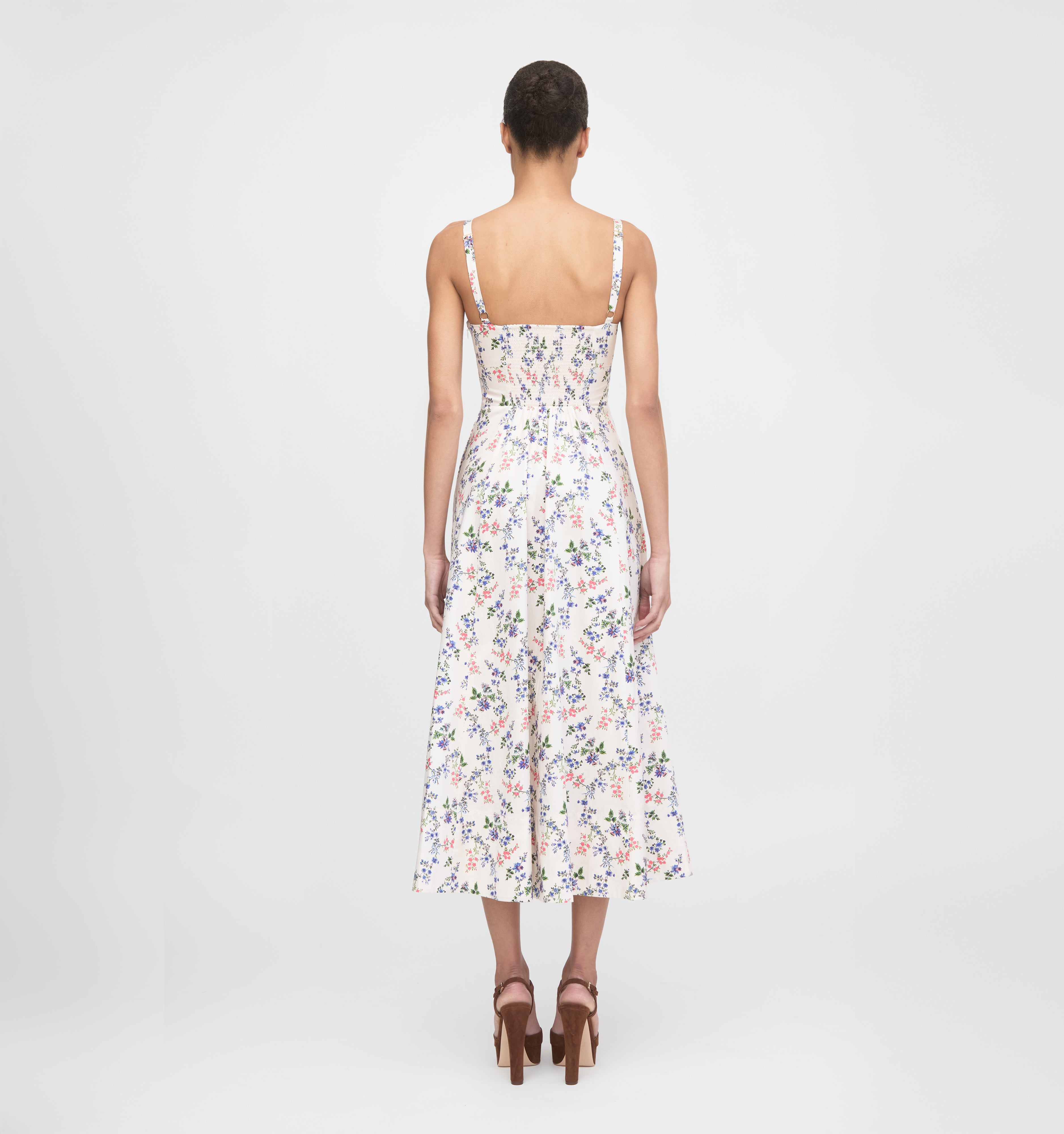 The Margot Dress - Pink Scallop Bow Chintz