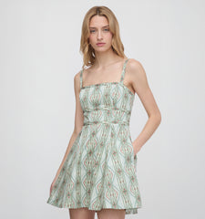 The Margot Mini Dress - Sundial Stripe
