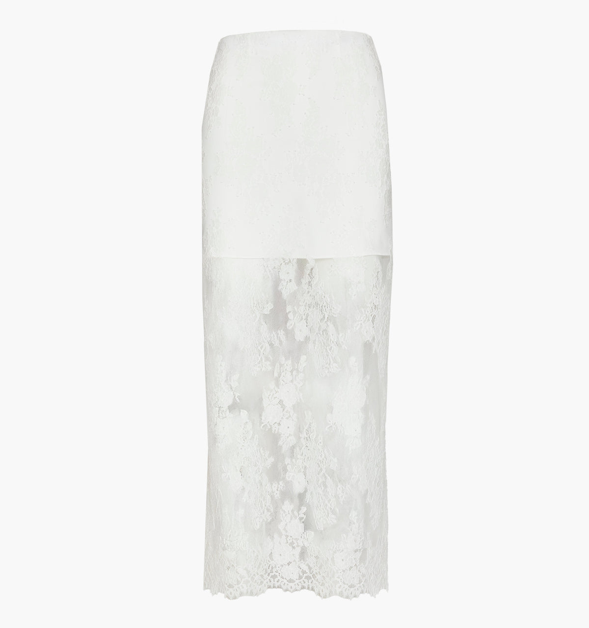The Olympia Skirt - White Magnolia Lace