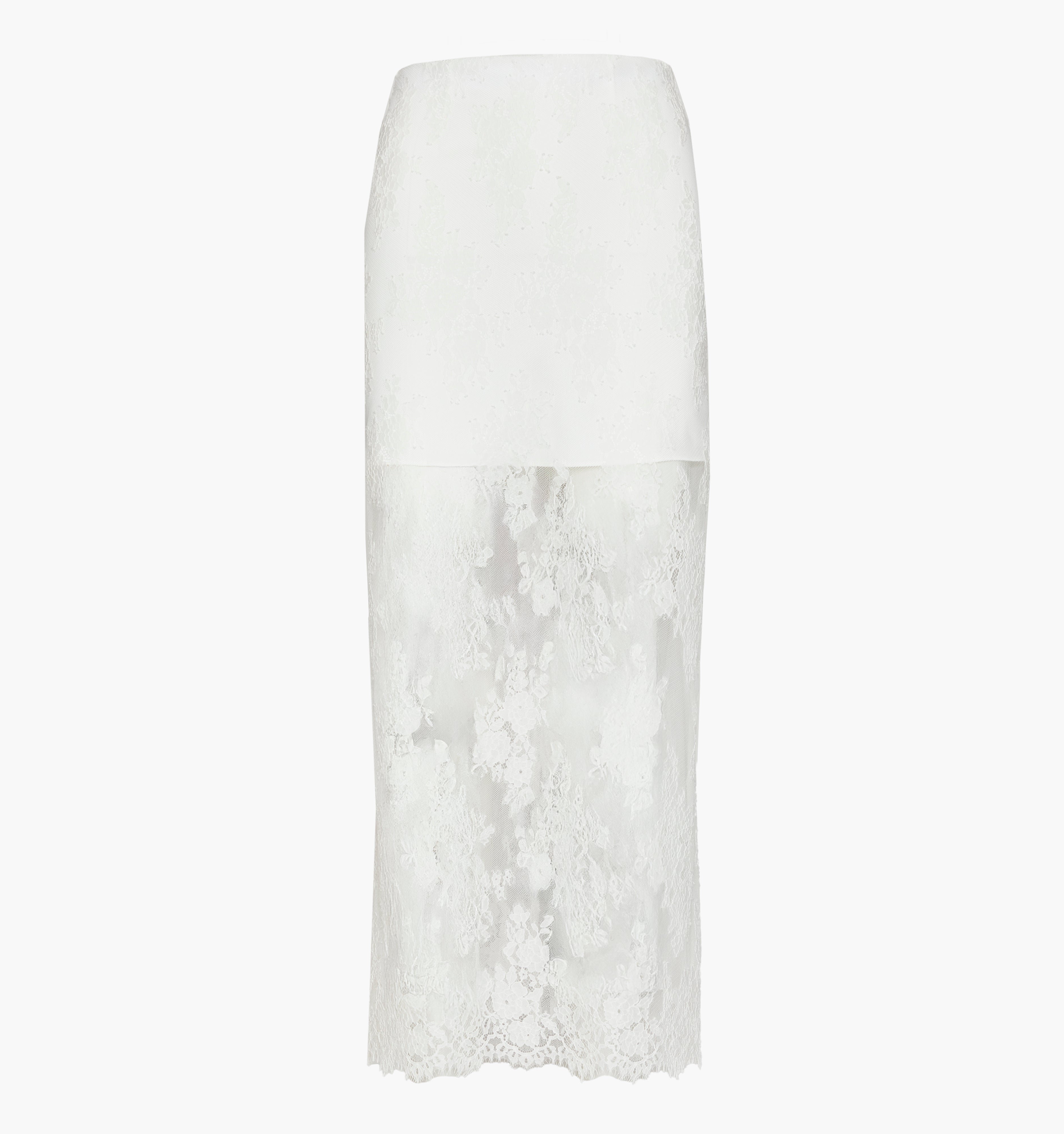 The Olympia Skirt - White Magnolia Lace