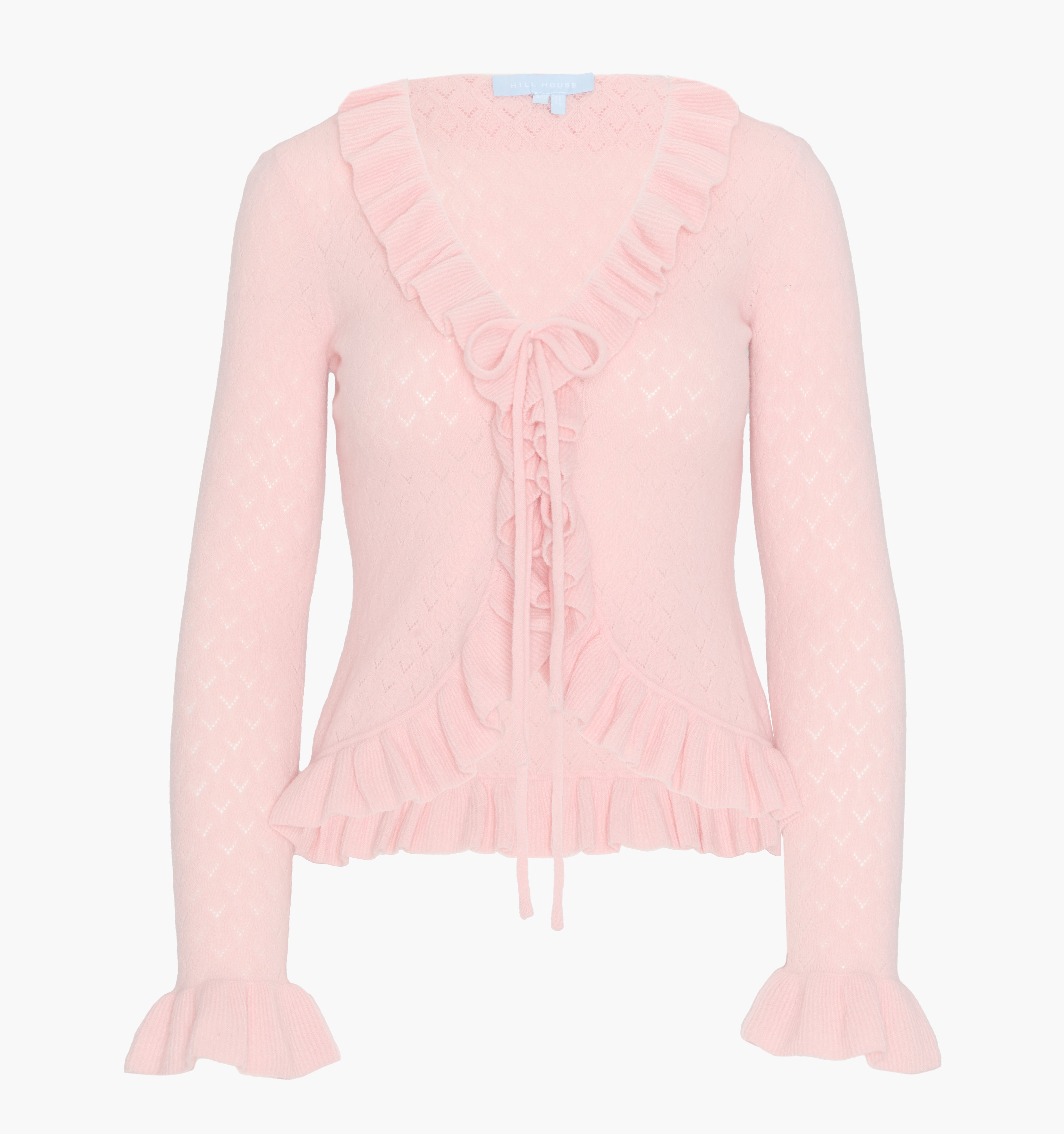 The Ray Top - Powder Pink Pointelle