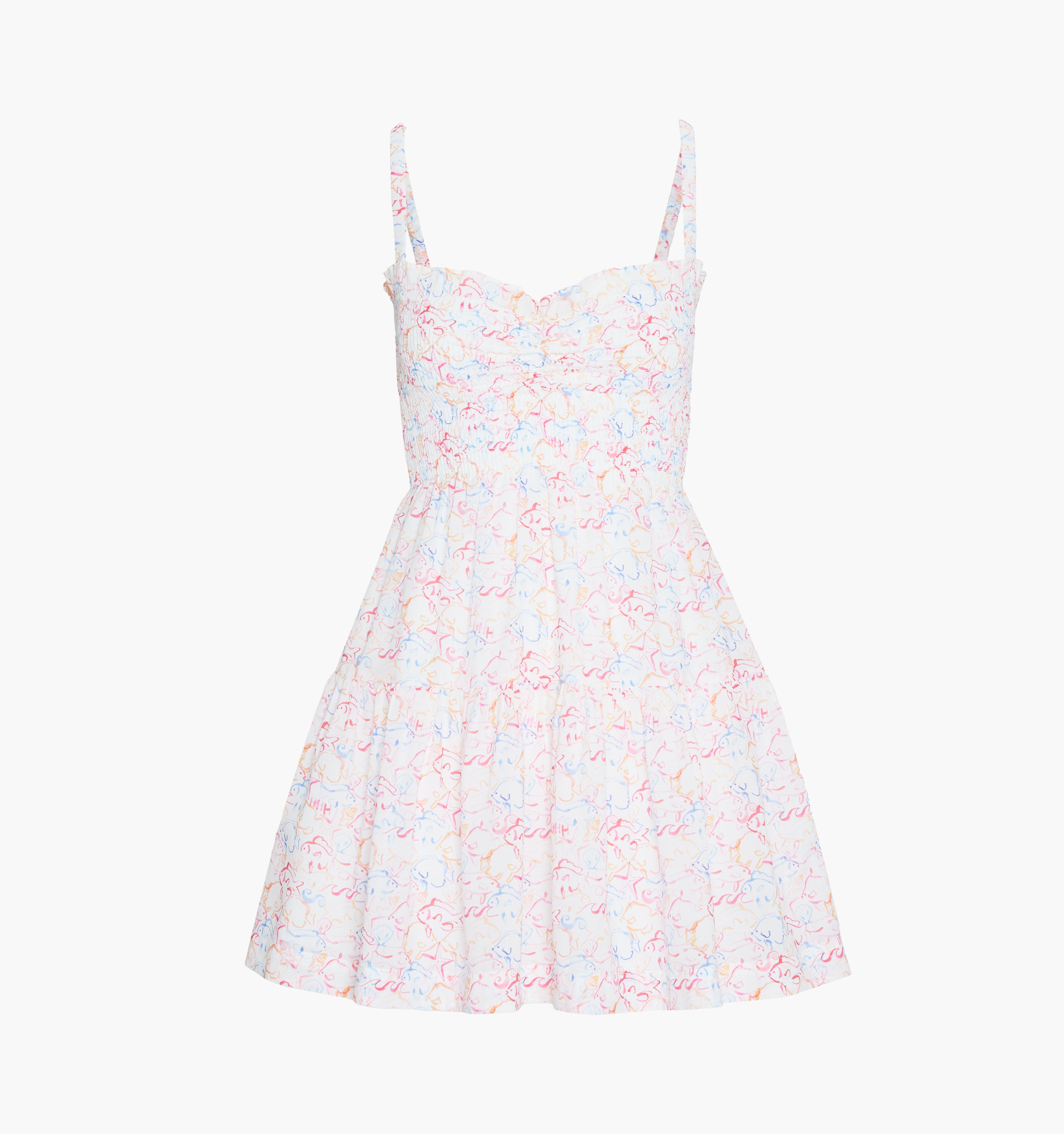 The Rebecca Mini Nap Dress - Camo Fish