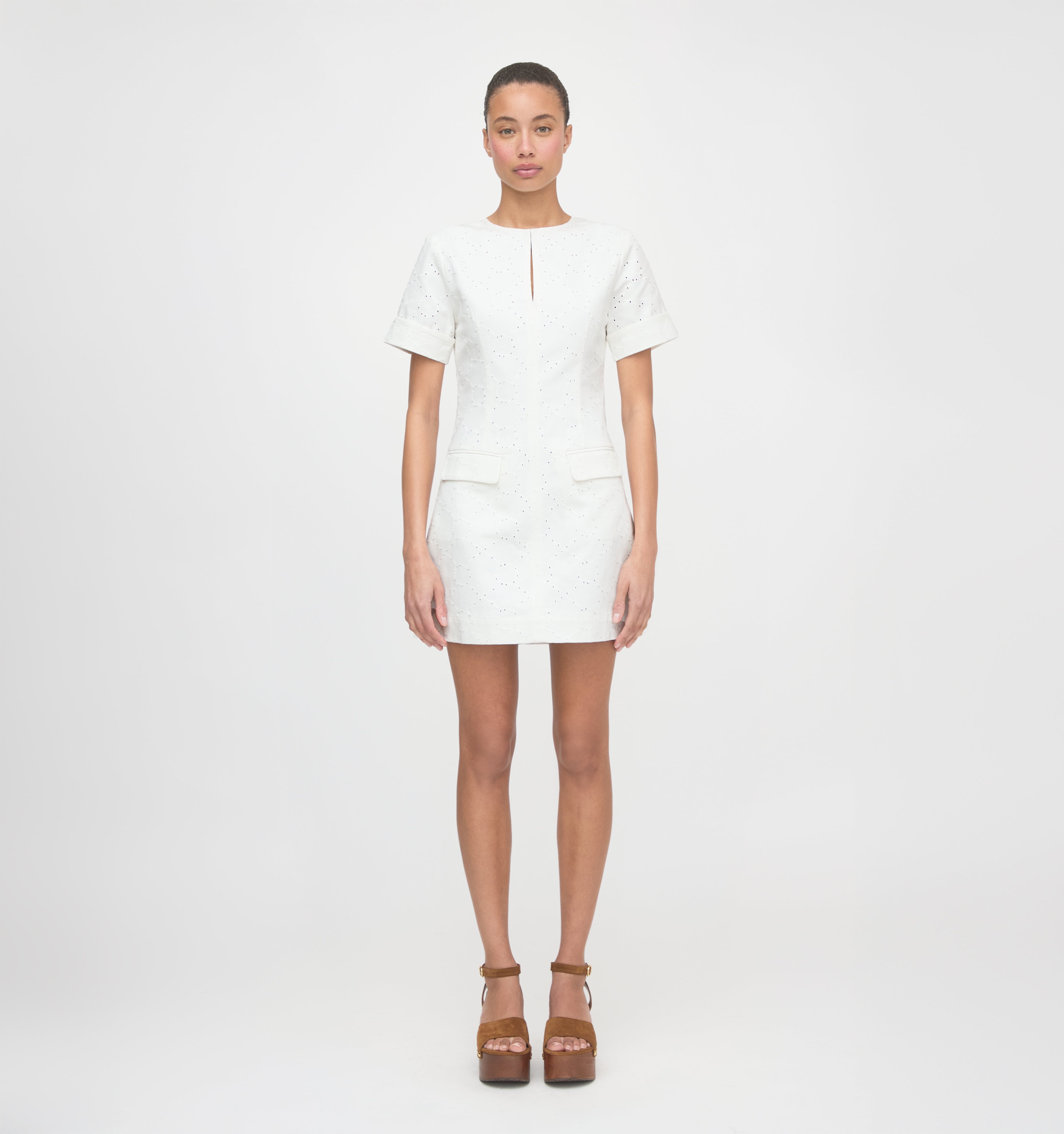 The Renata Dress - Ivory Eyelet