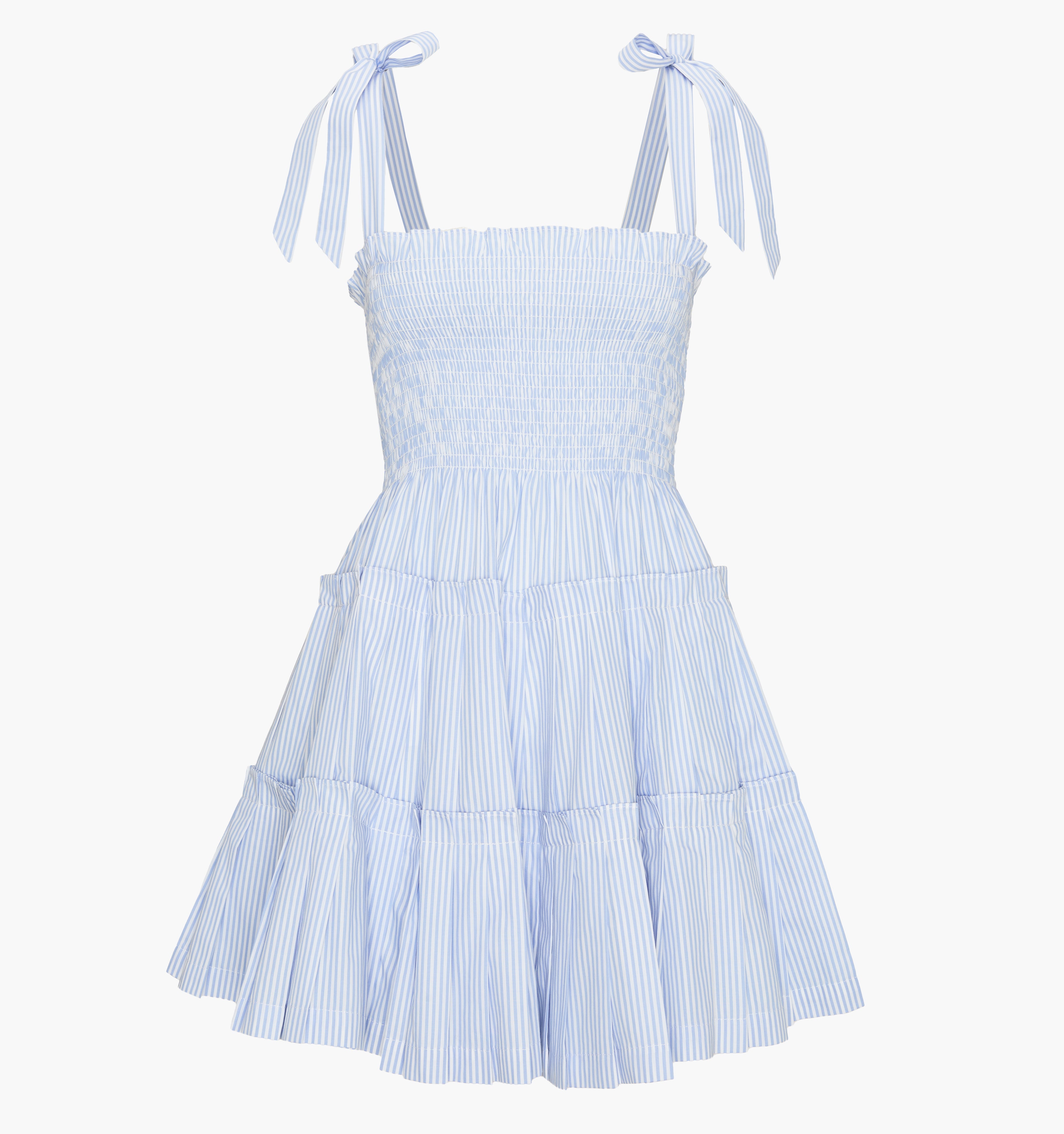 The Ribbon Charlotte Nap Dress - Blue/White Stripe