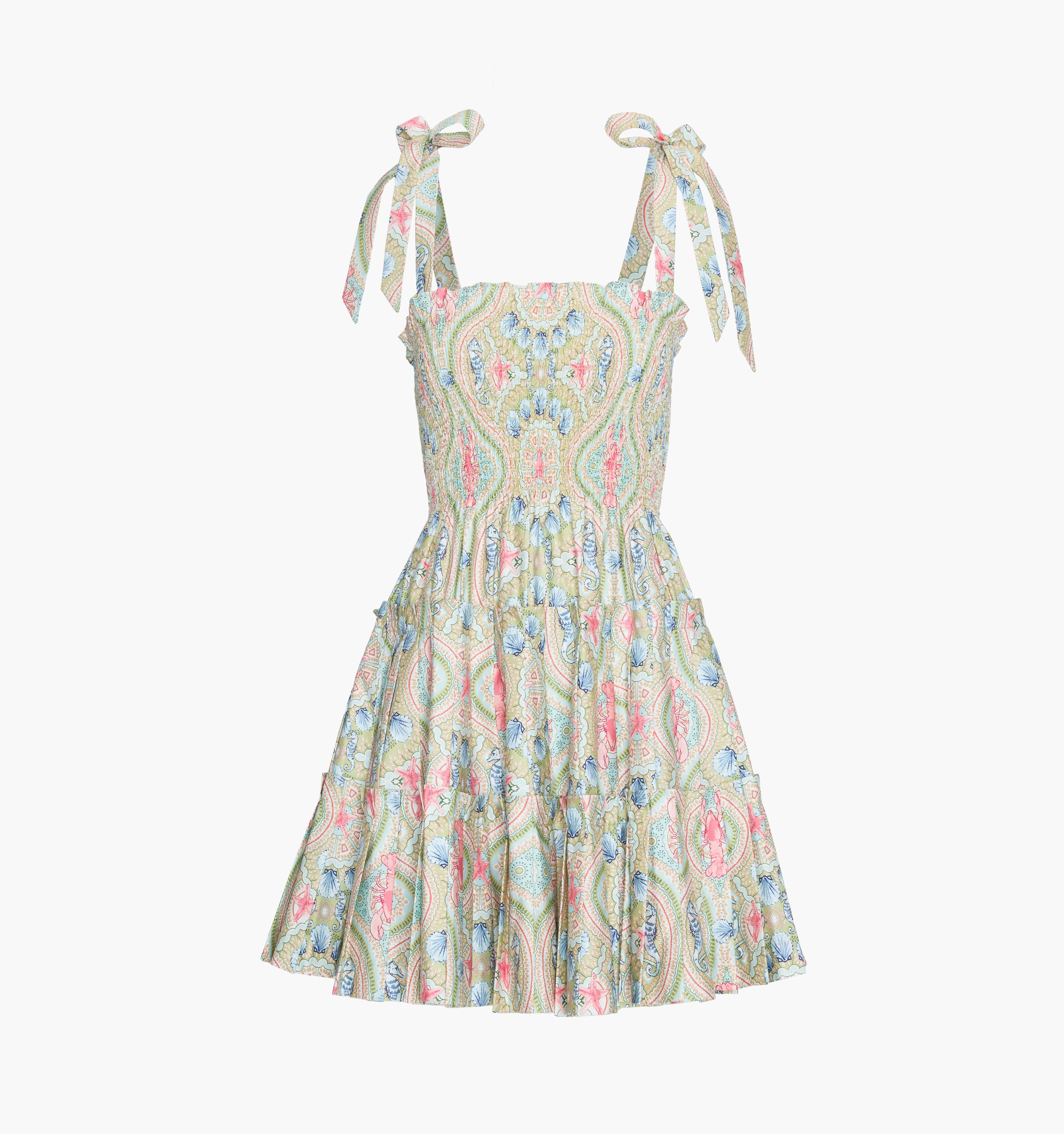 The Ribbon Charlotte Nap Dress - Sea Scroll