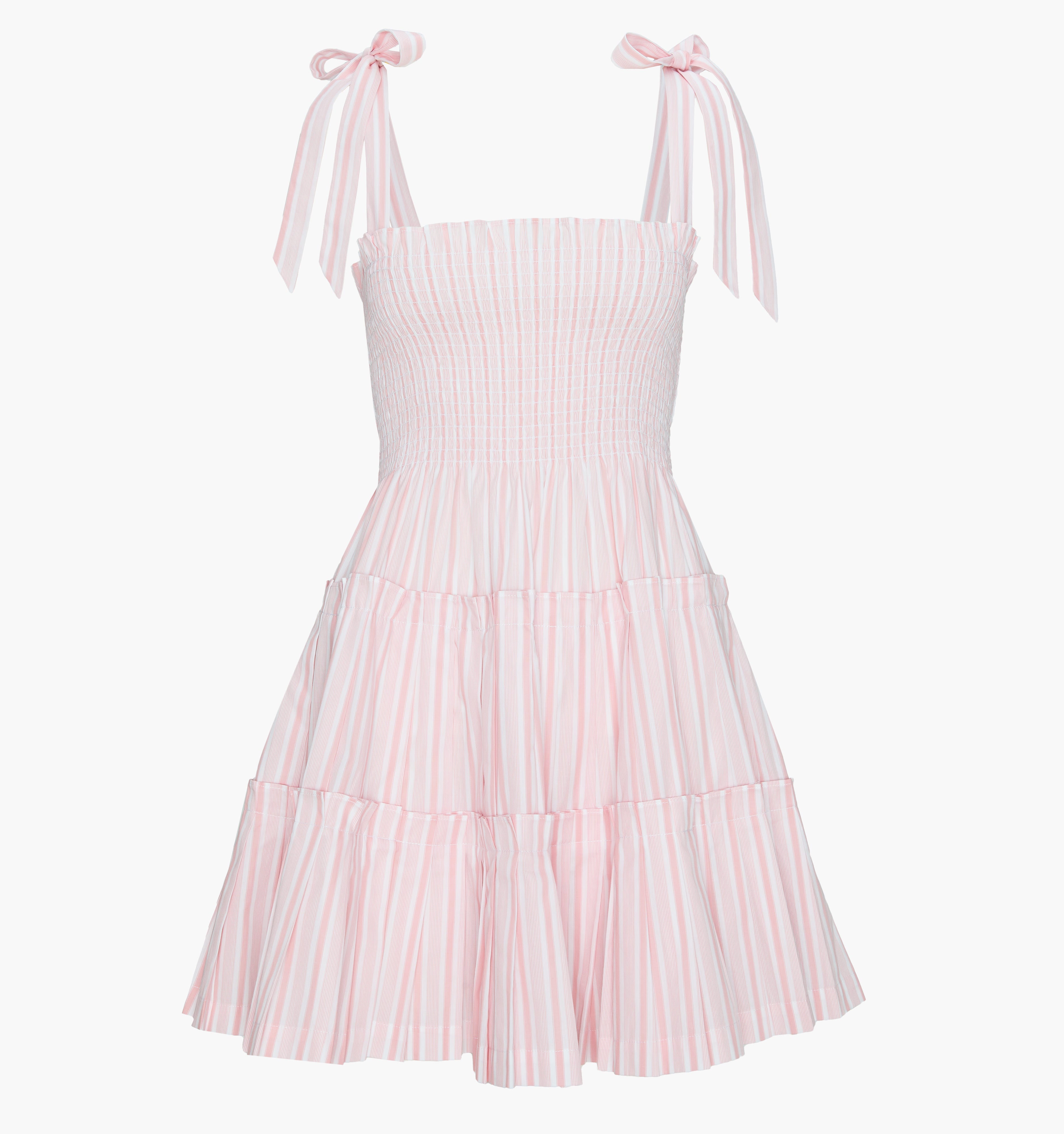 The Ribbon Charlotte Nap Dress - Pink Variegated Stripe