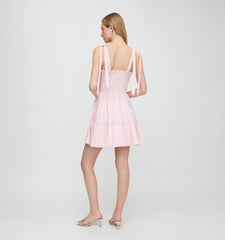 The Ribbon Charlotte Nap Dress - Pink Variegated Stripe