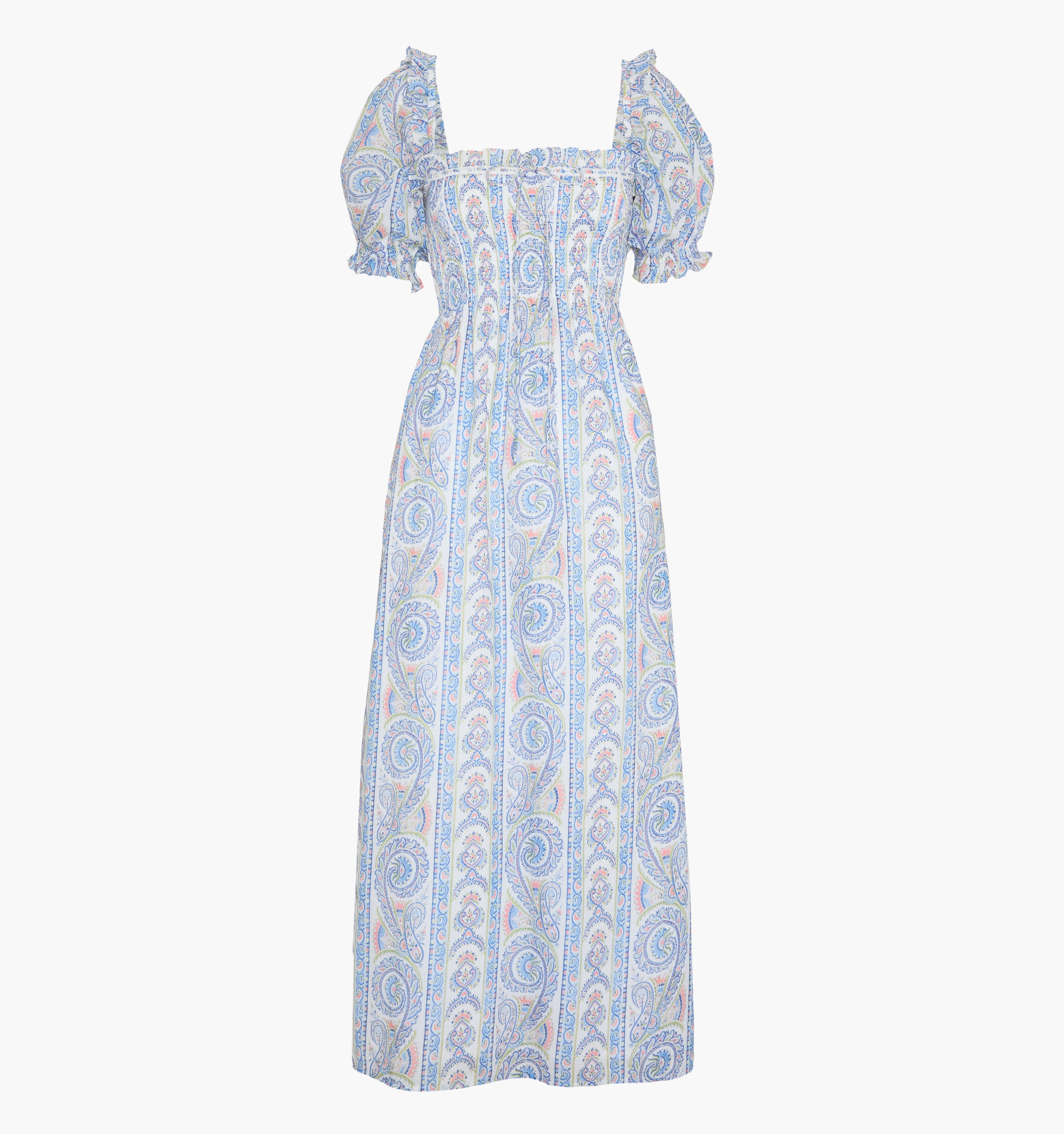 The Scarlett Nap Dress - Blue Corsica Paisley