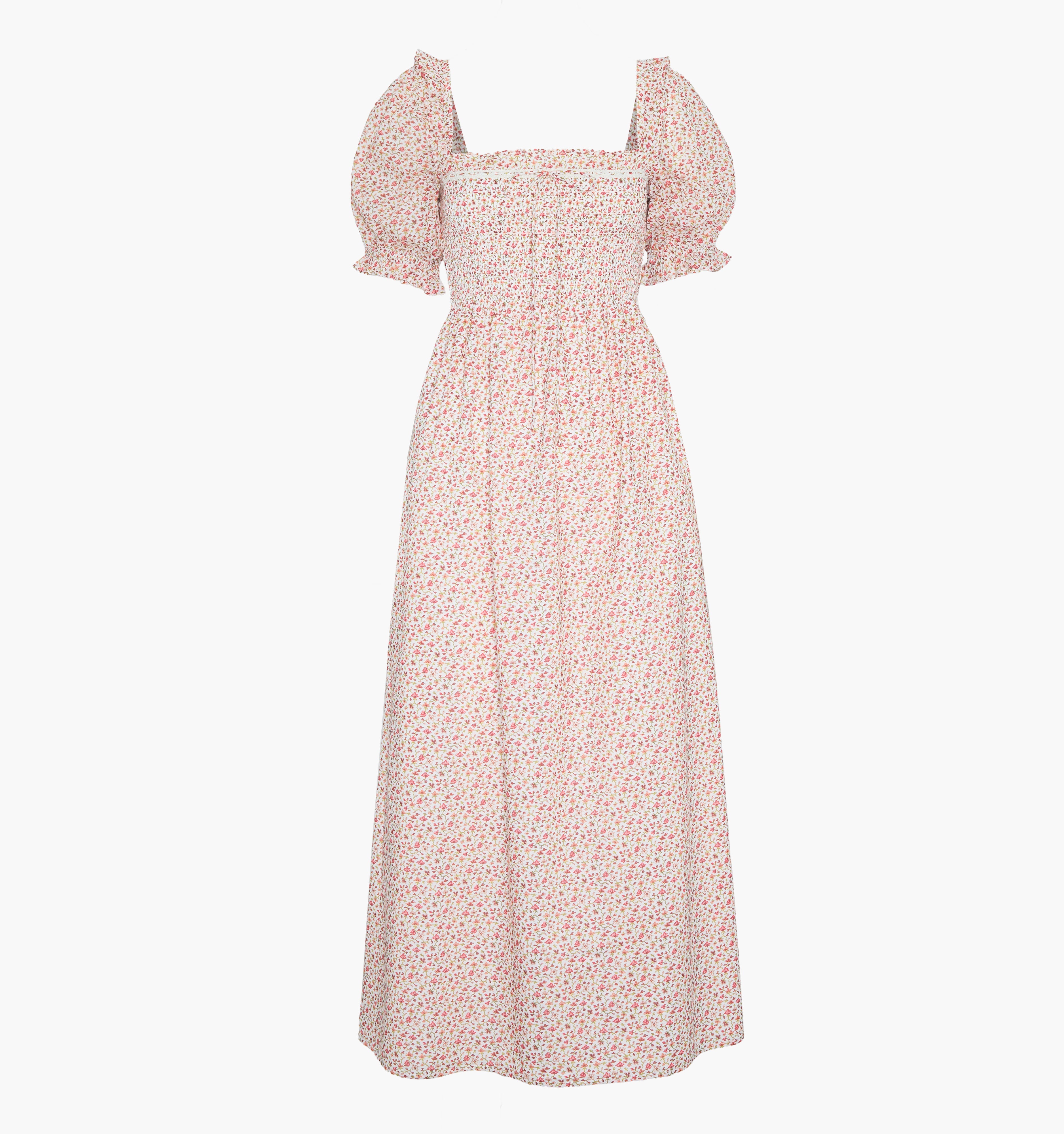 The Scarlett Nap Dress - Ivory Geo Ditsy