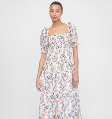 The Scarlett Nap Dress - Pink Scallop Bow Chintz