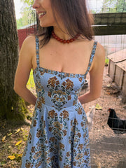 The Margot Dress - Stowell Medallion Iris