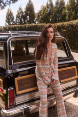 The Delia Top - White Multi Smooth Shimmer Knit