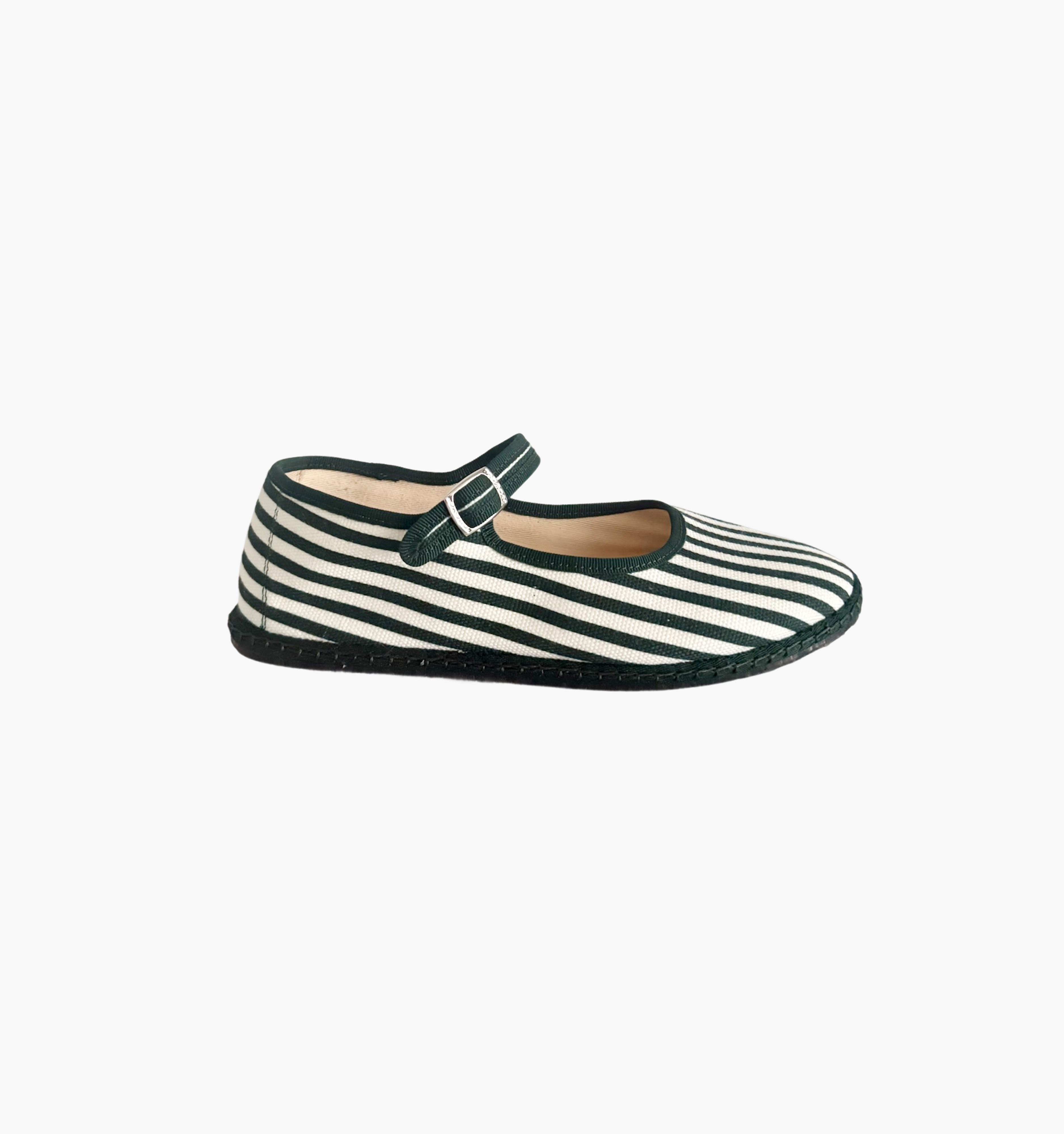 The Hill House x Vibi Venezia Mary Jane Flats - Green Stripe