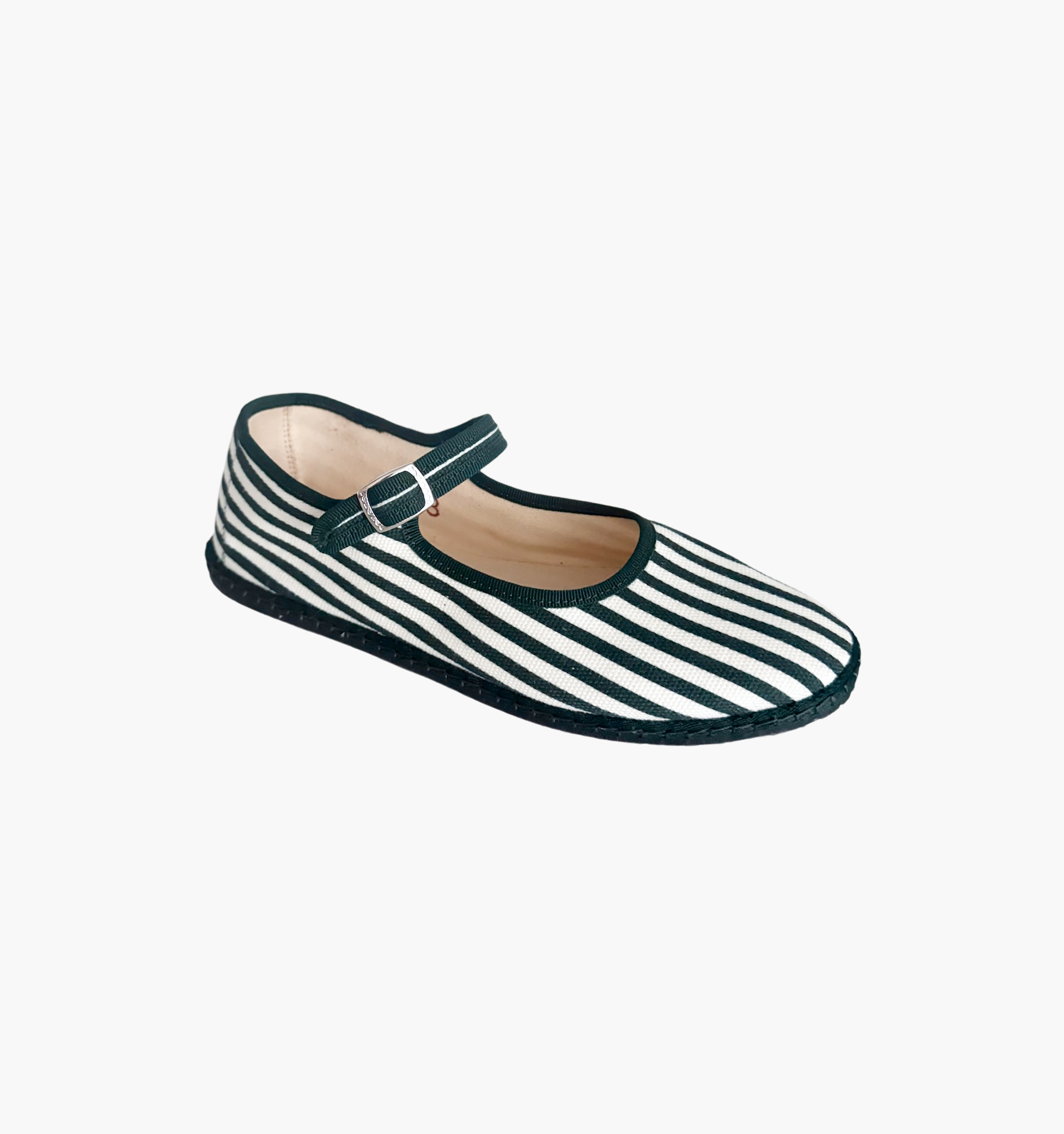 The Hill House x Vibi Venezia Mary Jane Flats - Green Stripe
