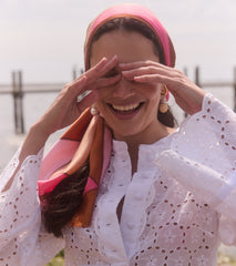 The Attica Dress - White Sand Dollar Broderie