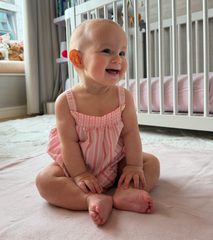 The Baby Arlo Bubble - Pink Variegated Stripe