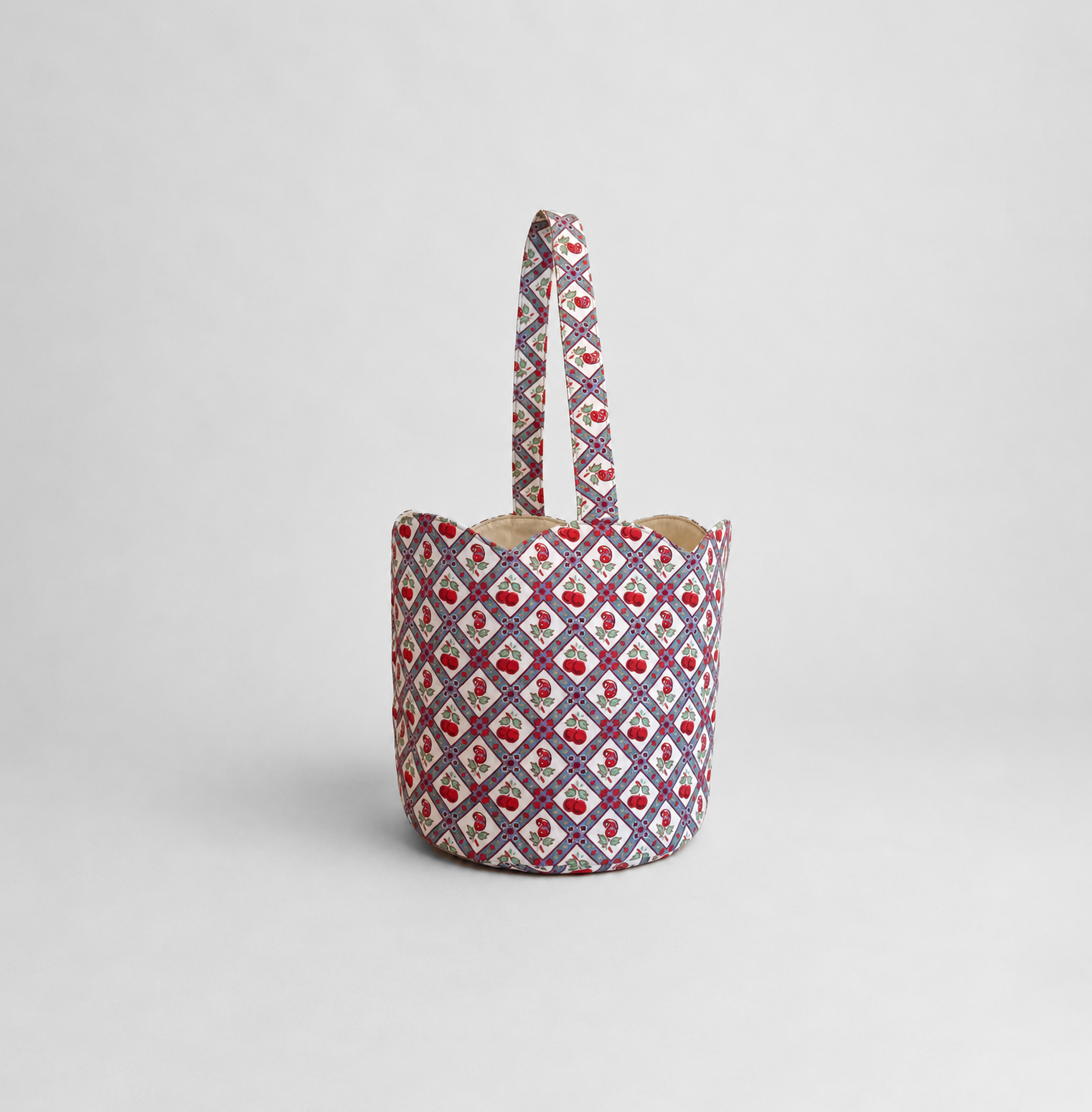 The Hill House x Casa Bombón Cherry Tote - Diamond Cherries Cherry Red