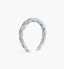 The Cleo Headband - Blue/Red Gingham