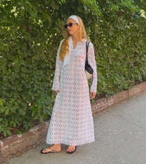 The Darinka Dress - White Medallion Lace