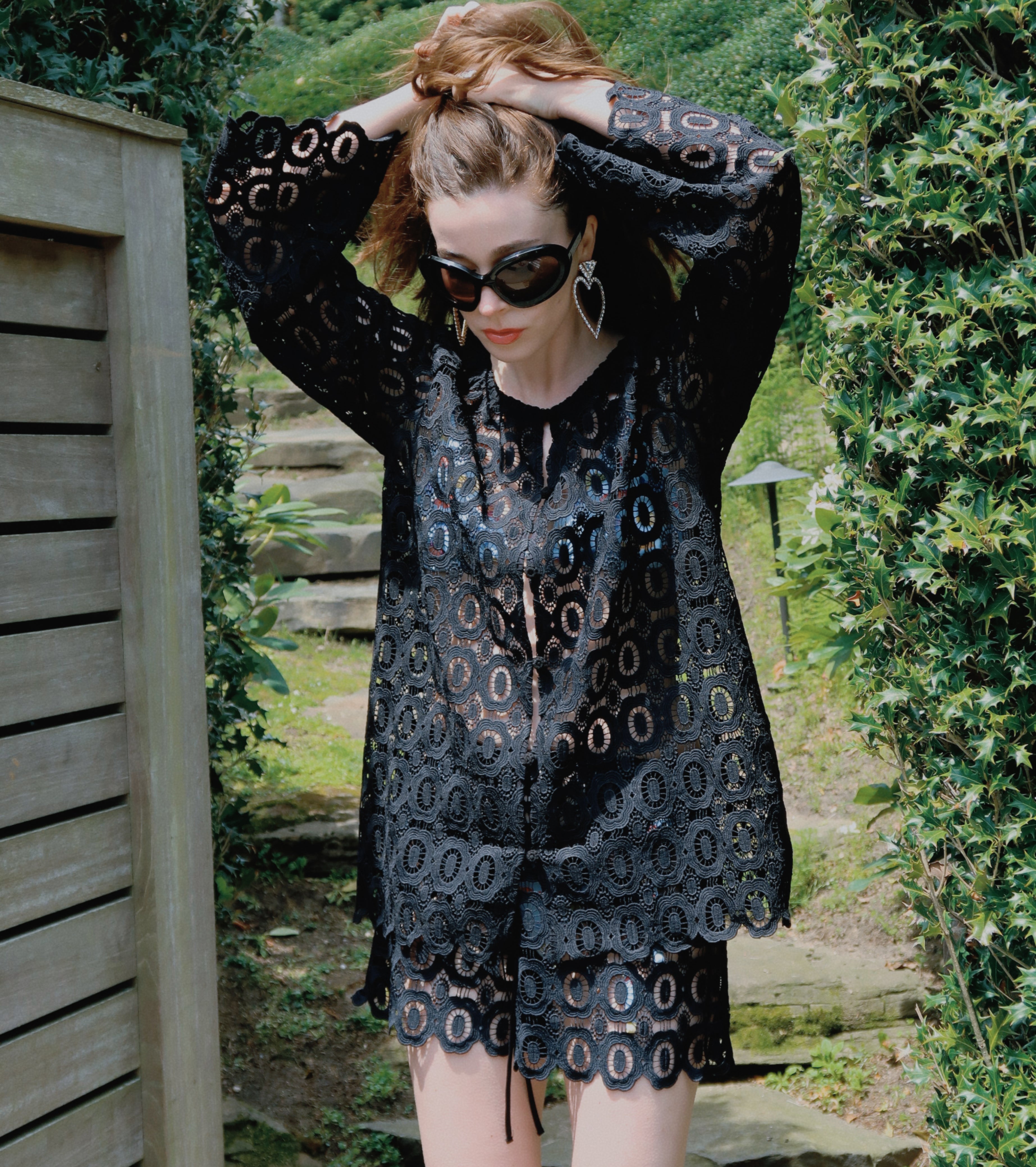 The Kaya Short - Black Broderie