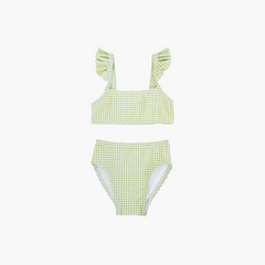 The Baby Jordan Bikini Set - Lime Gingham