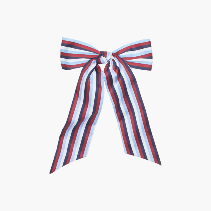 The Belle Bow - Firecracker Stripe