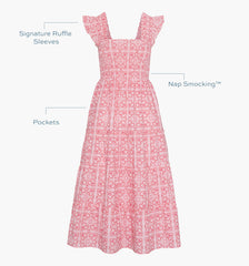 The Ellie Nap Dress - Red Patchwork Doily Heart