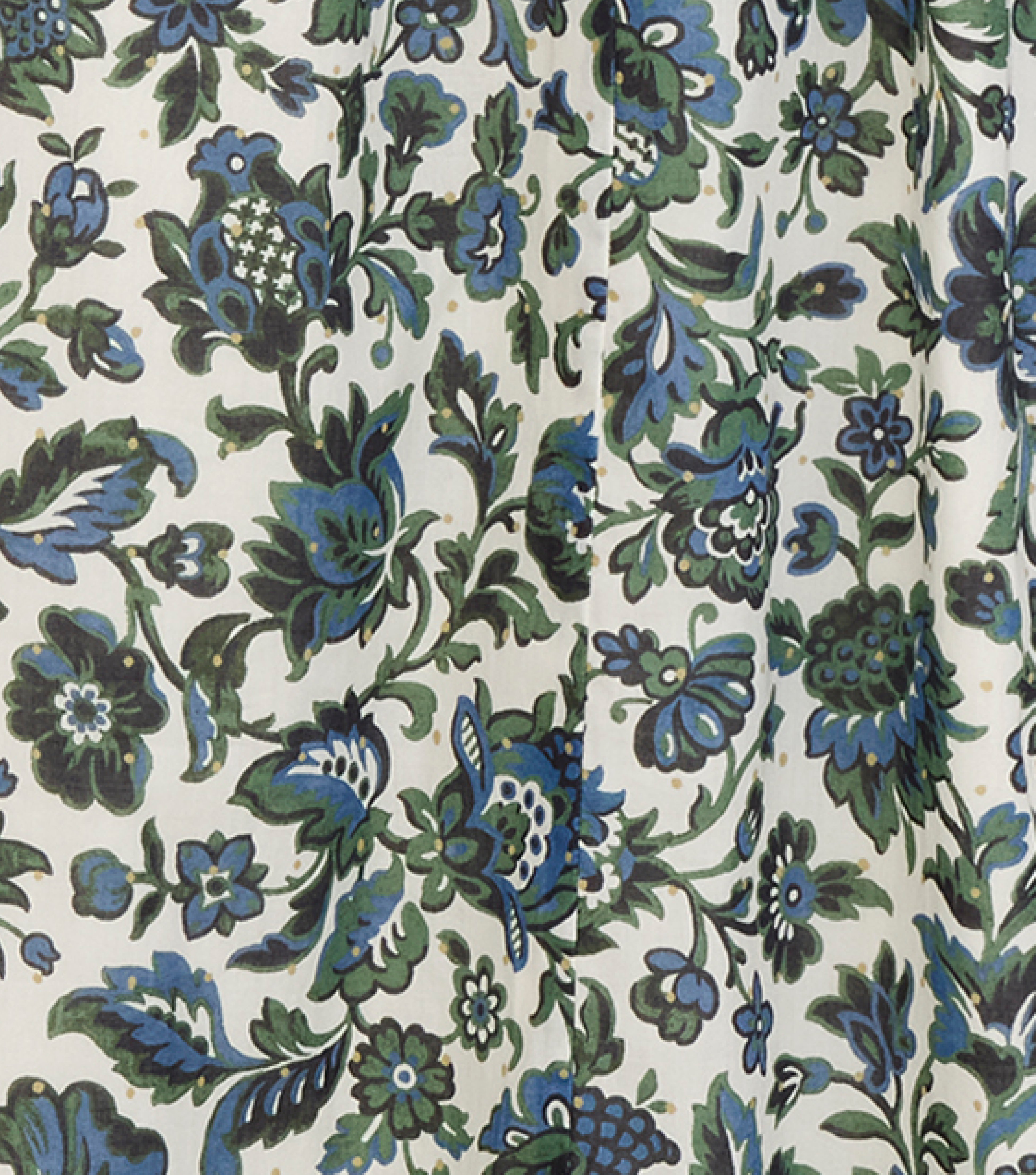 The Eugenia Nap Dress - Jacobean Bloom Blue/Green