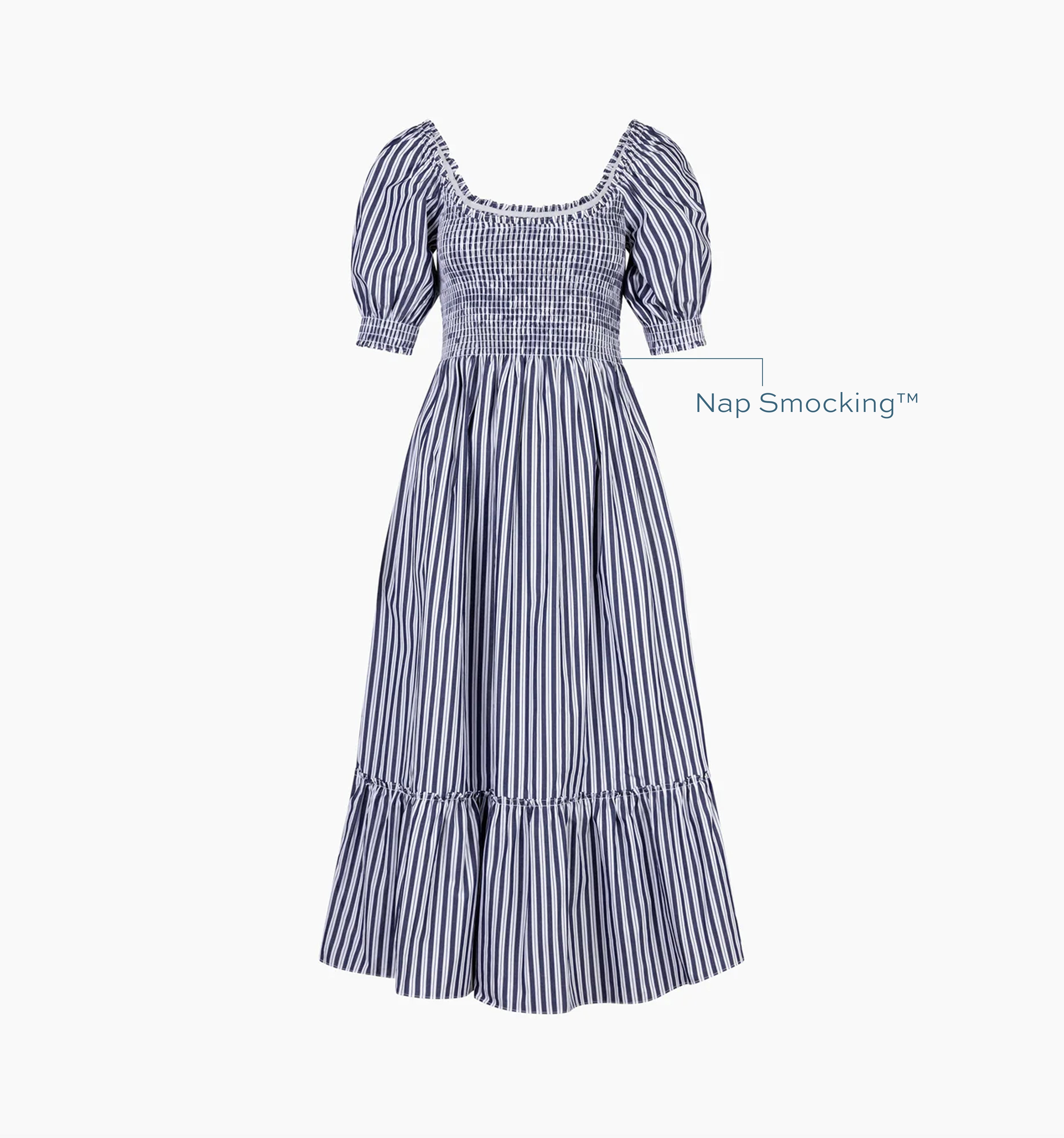 The Louisa Nap Dress - Navy Stripe