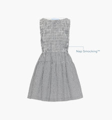 The Cosima Mini Nap Dress - Black/Sand Gingham