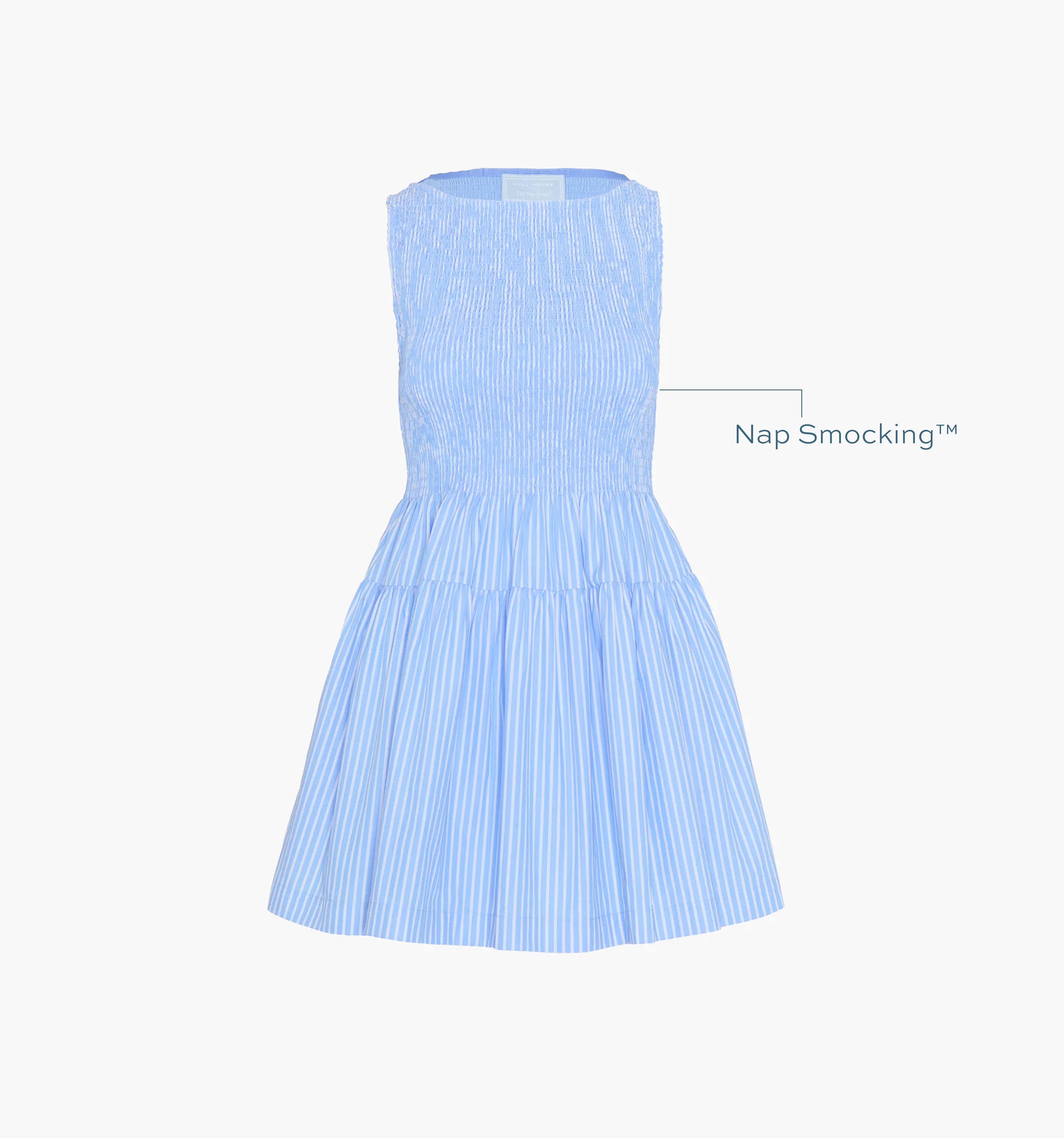 The Cosima Mini Nap Dress - Blue Stripe