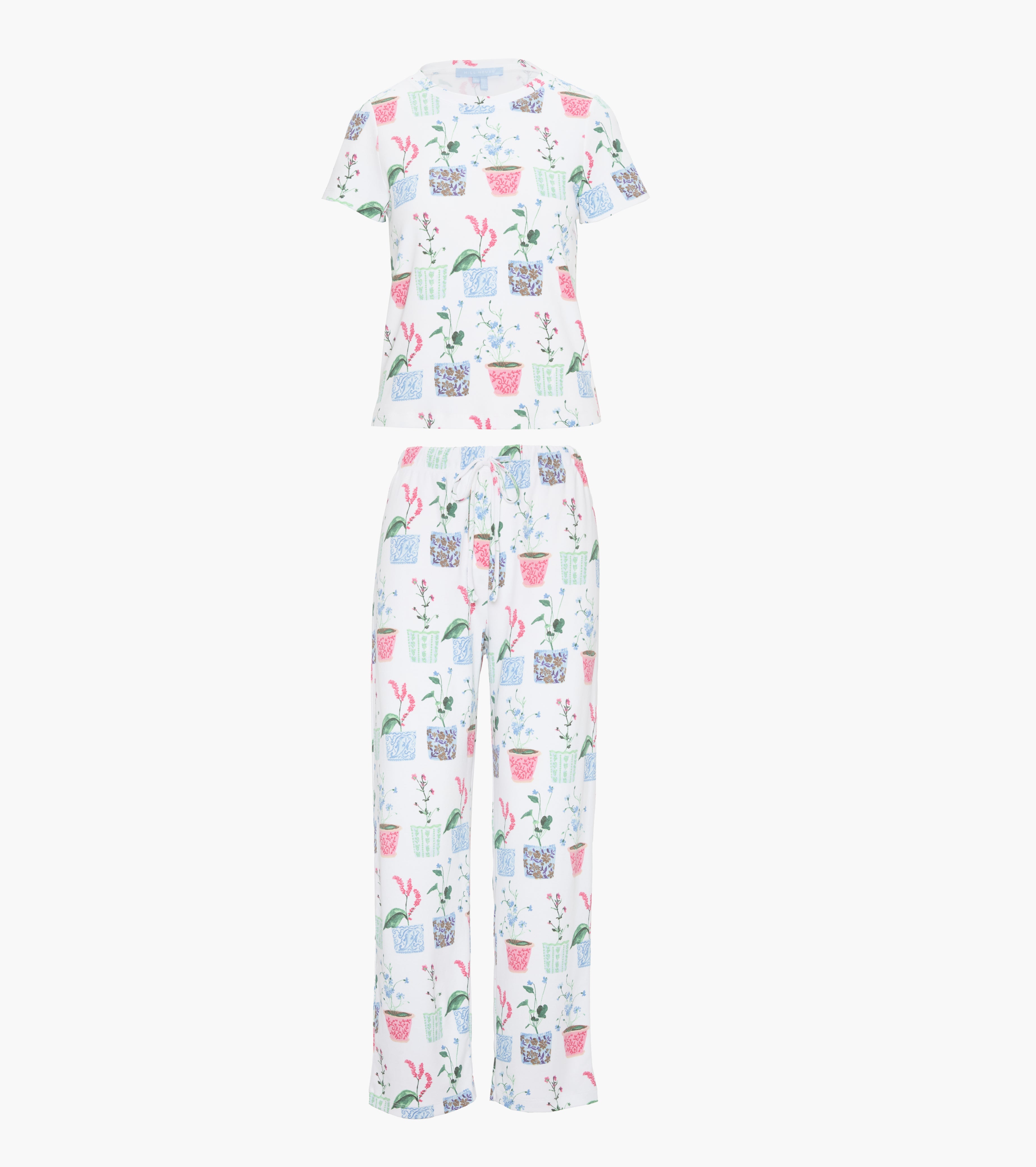 The Kelly Pajama Set - Flower Pots