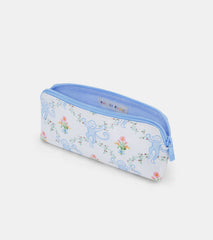Roller Rabbit x Hill House Small Makeup Bag - Blue Floral Monkey Trellis