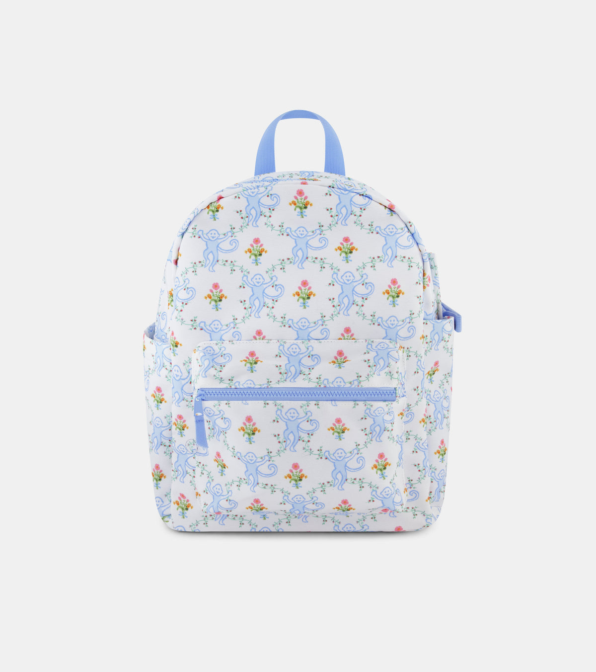 Roller Rabbit x Hill House Backpack - Blue Floral Monkey Trellis