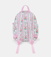 Roller Rabbit x Hill House Backpack - Pink Monkey Block Stripe