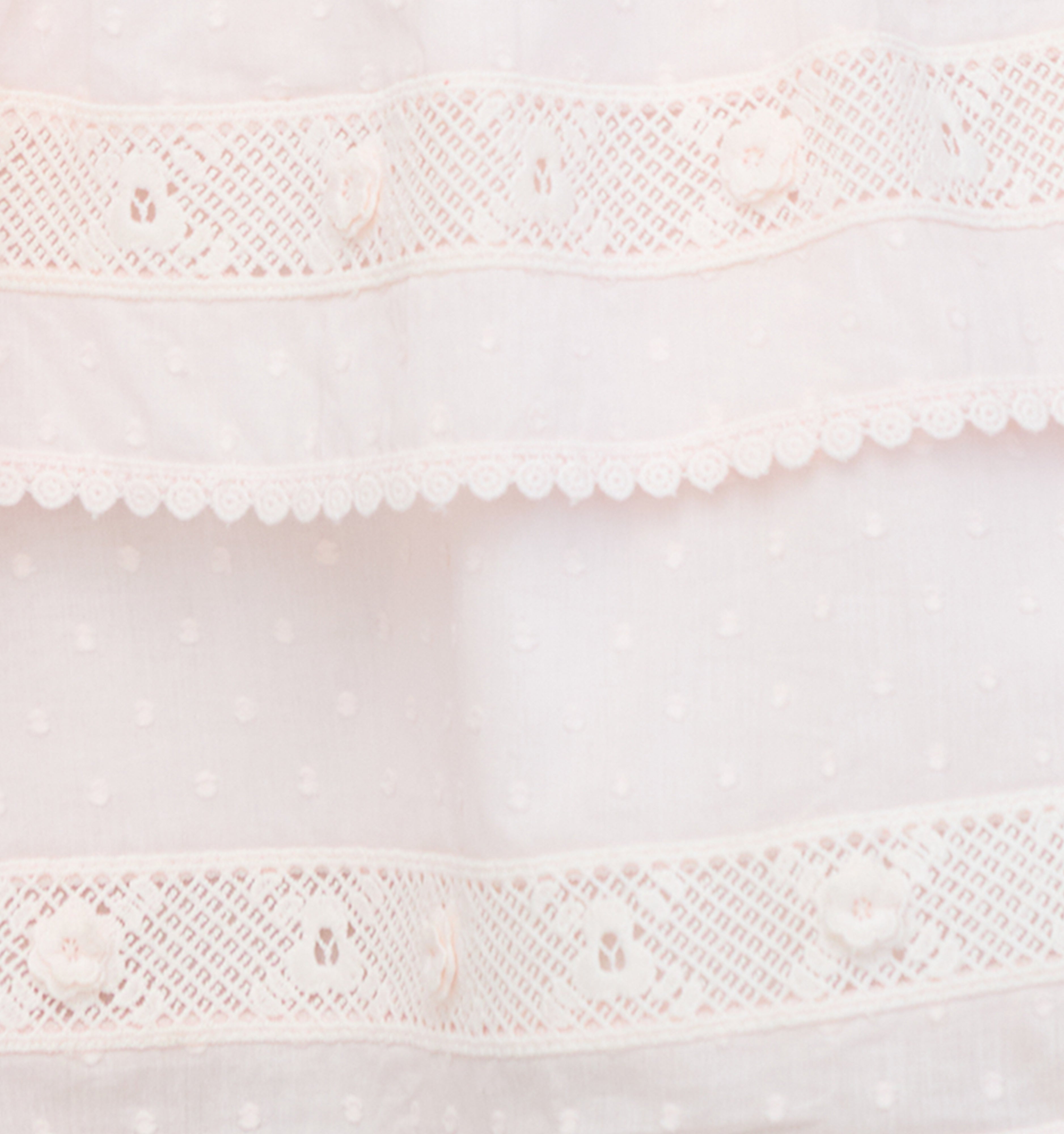 The Meena Skirt - Powder Pink Swiss Dot