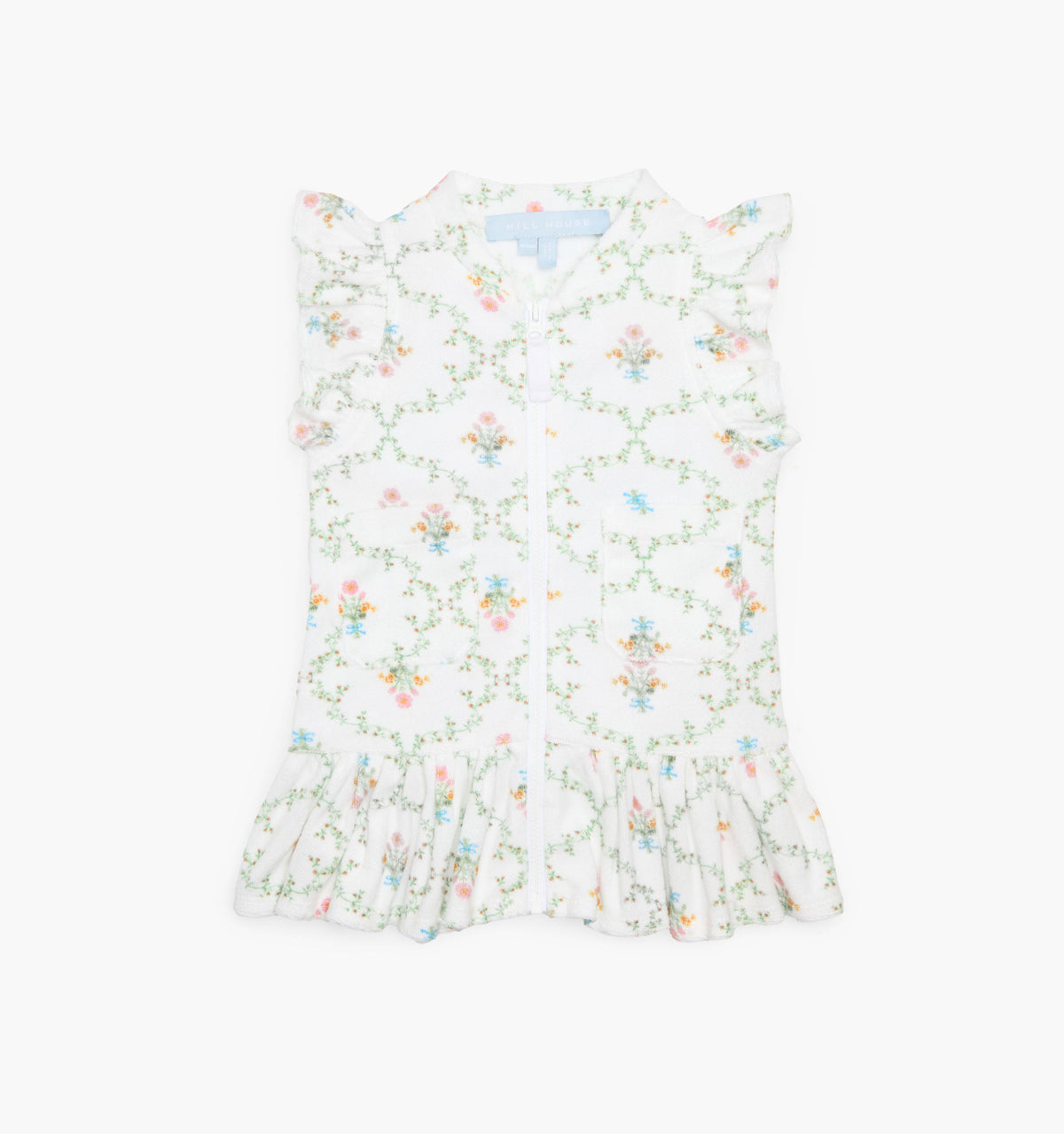The Baby Frankie Beach Dress - Pastel Trellis