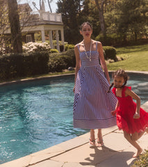 The Margot Dress - Firecracker Stripe