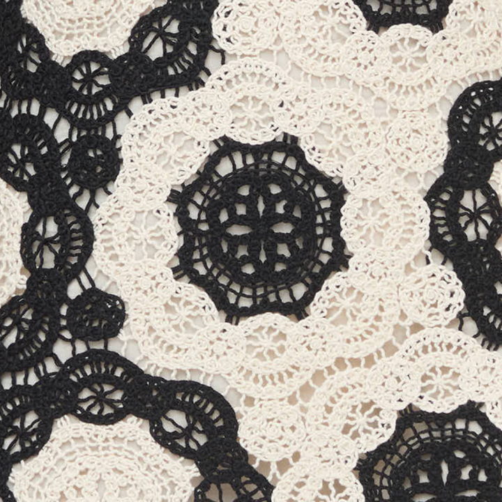 The Lisandra Dress - Black/Ivory Crochet Lace
