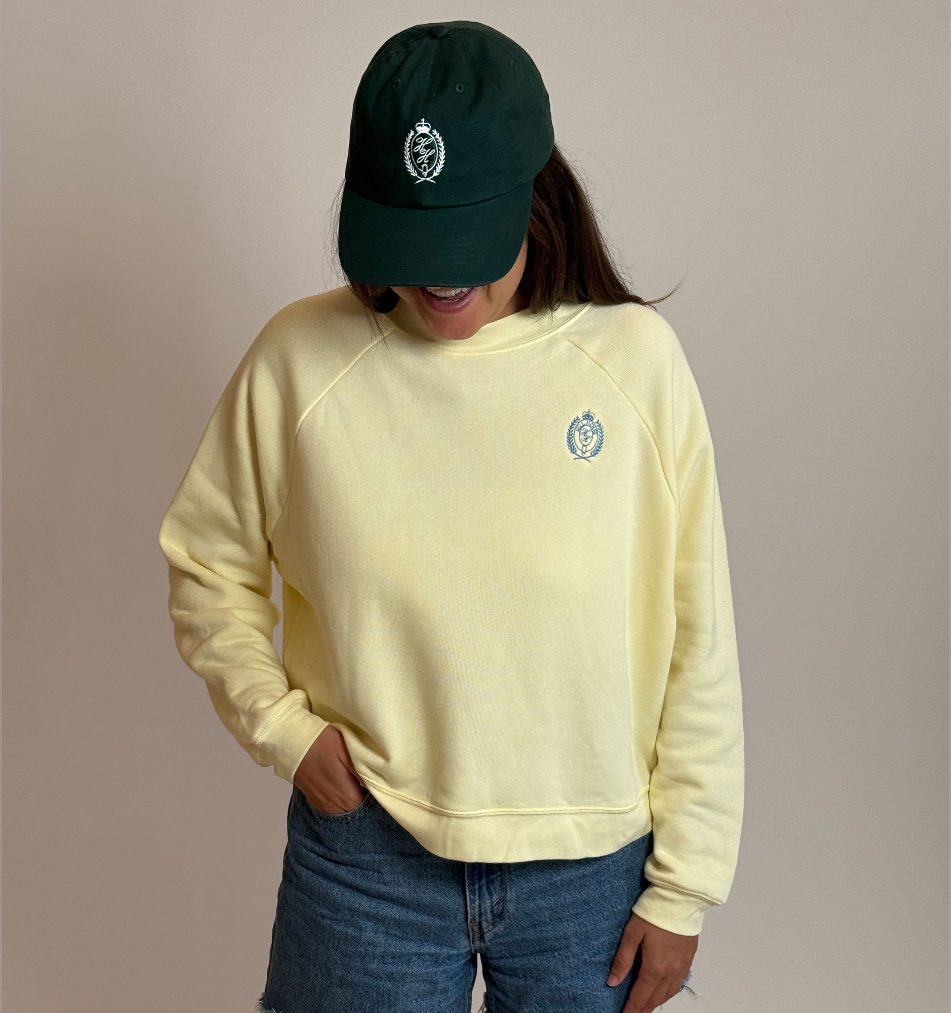The Cropped Sweatshirt - Butter Yellow