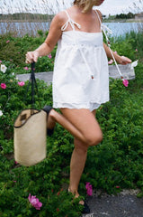 The Palmer Top - White Linen
